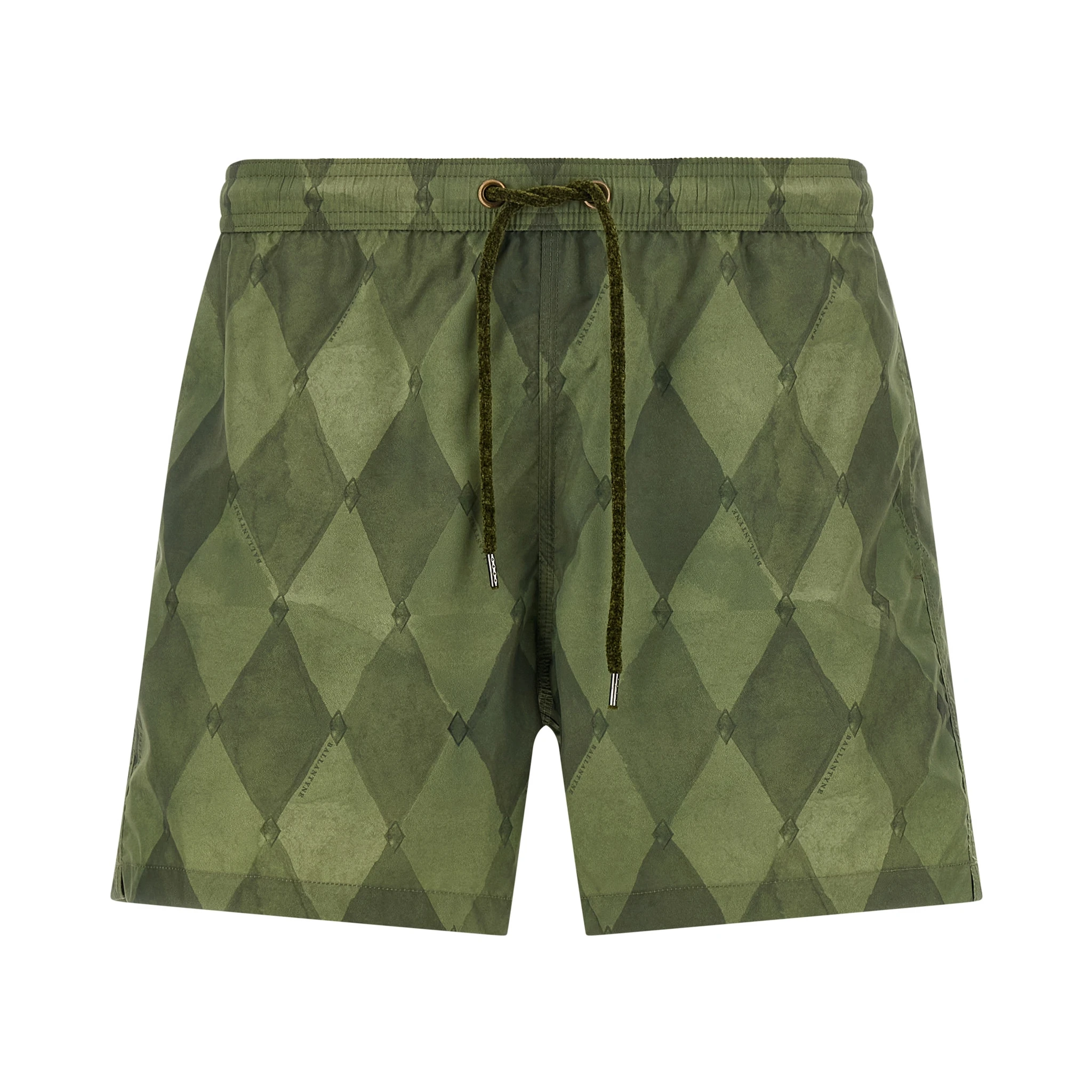 Bicolor Polyester Swim Shorts