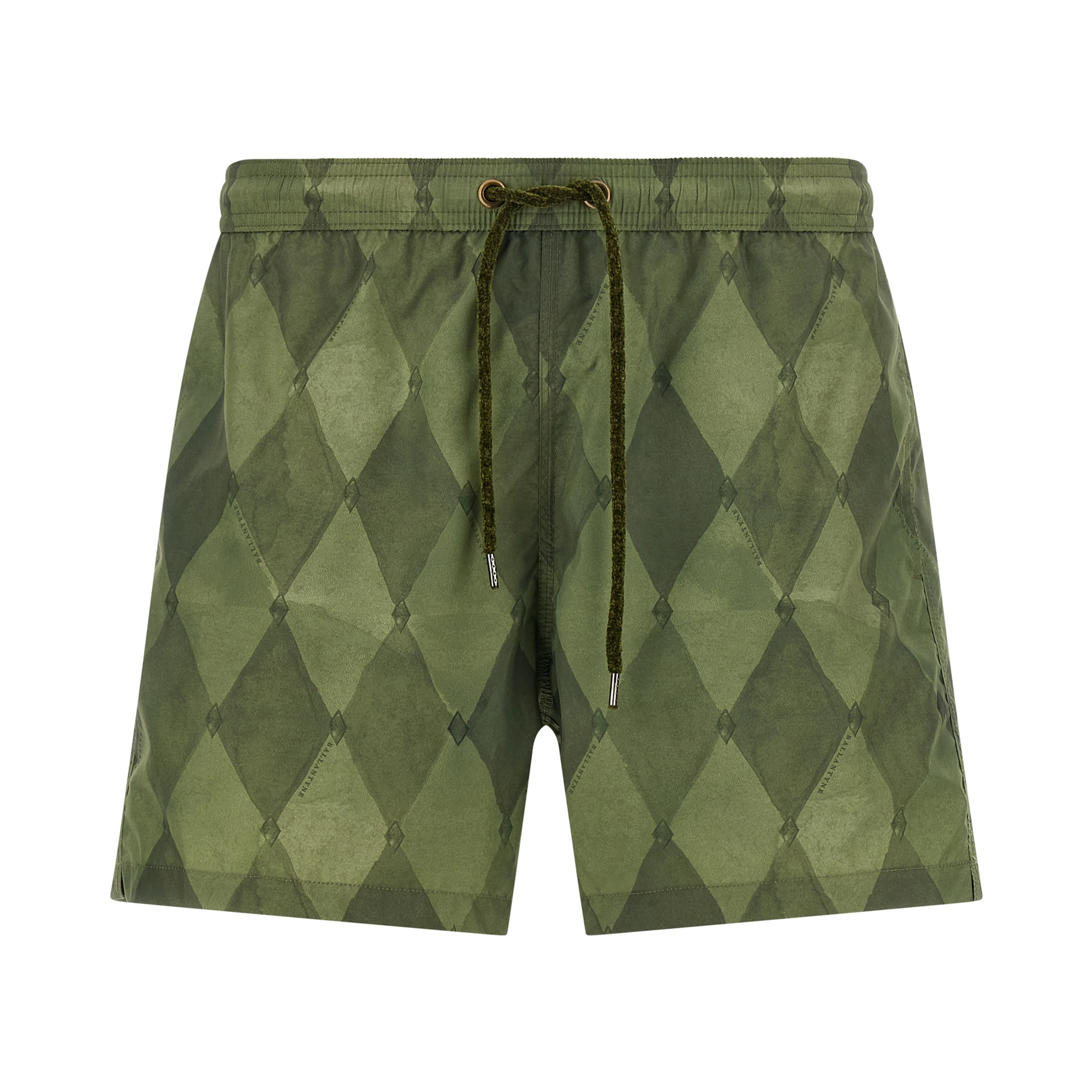 Bicolor Polyester Swim Shorts