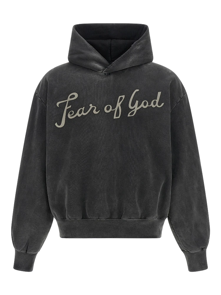 Black Cotton Sweatshirt