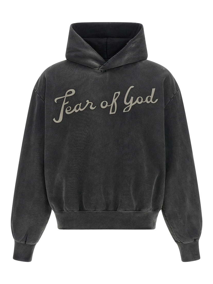 Black Cotton Sweatshirt