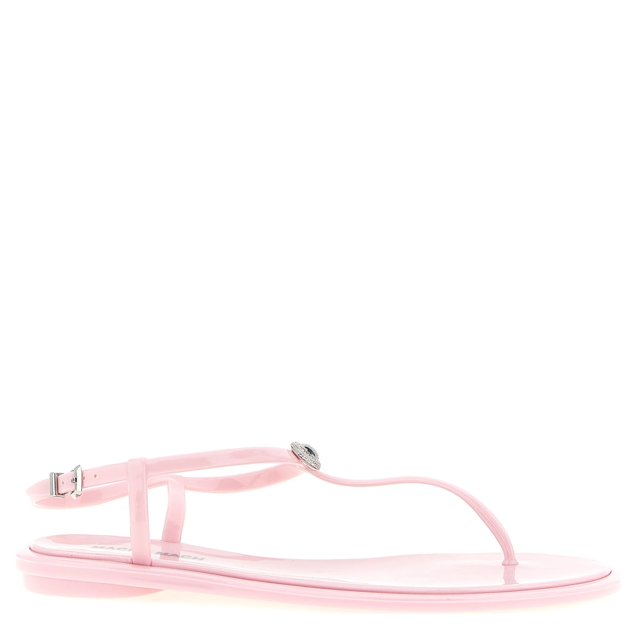 Multicolor Pvc Flat Sandals