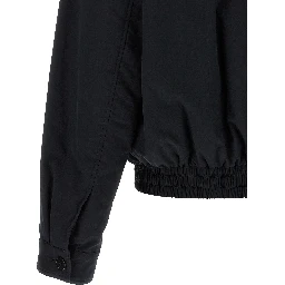 Black Cotton Shell Jacket