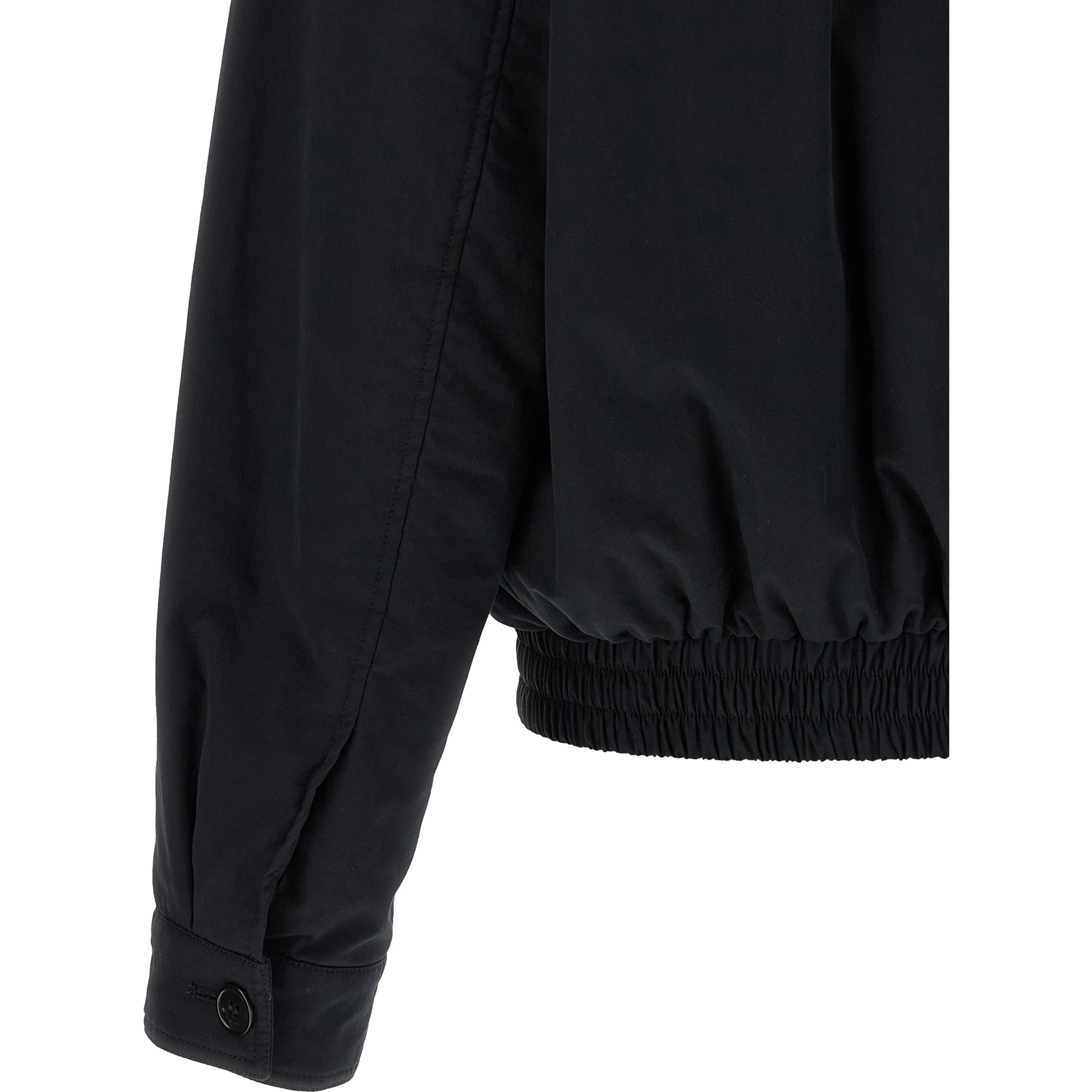Black Cotton Shell Jacket