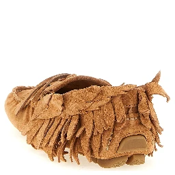 Brown Calfskin Slip-On Loafers