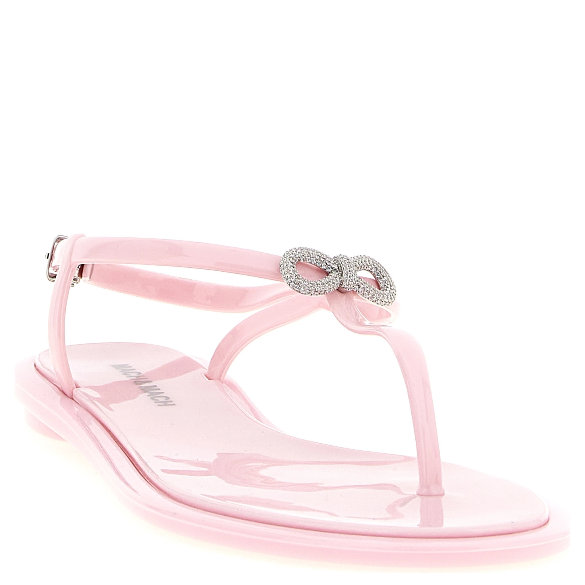 Multicolor Pvc Flat Sandals
