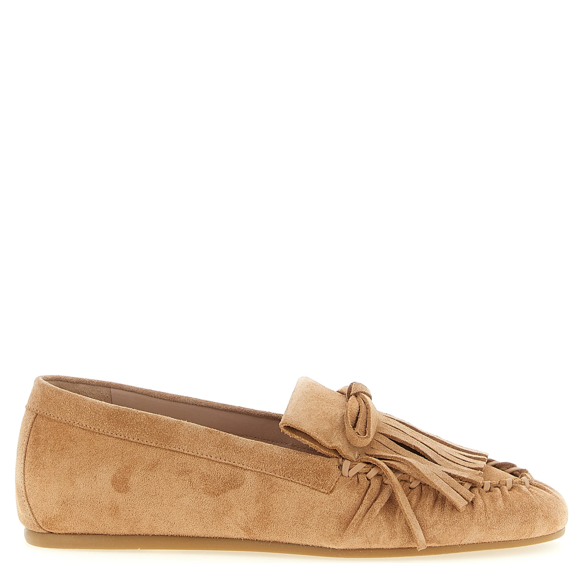 Brown Calfskin Slip-On Loafers