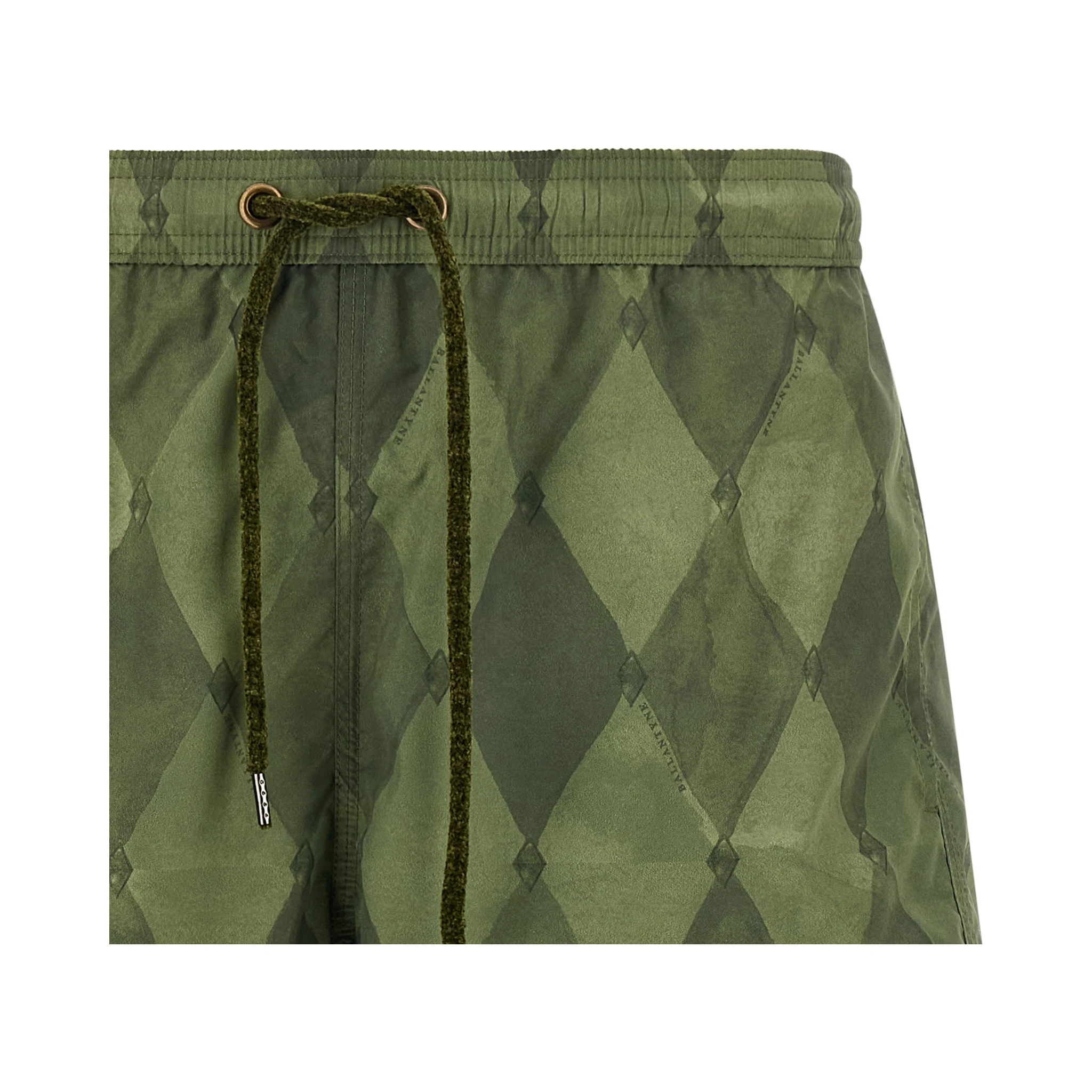 Bicolor Polyester Swim Shorts