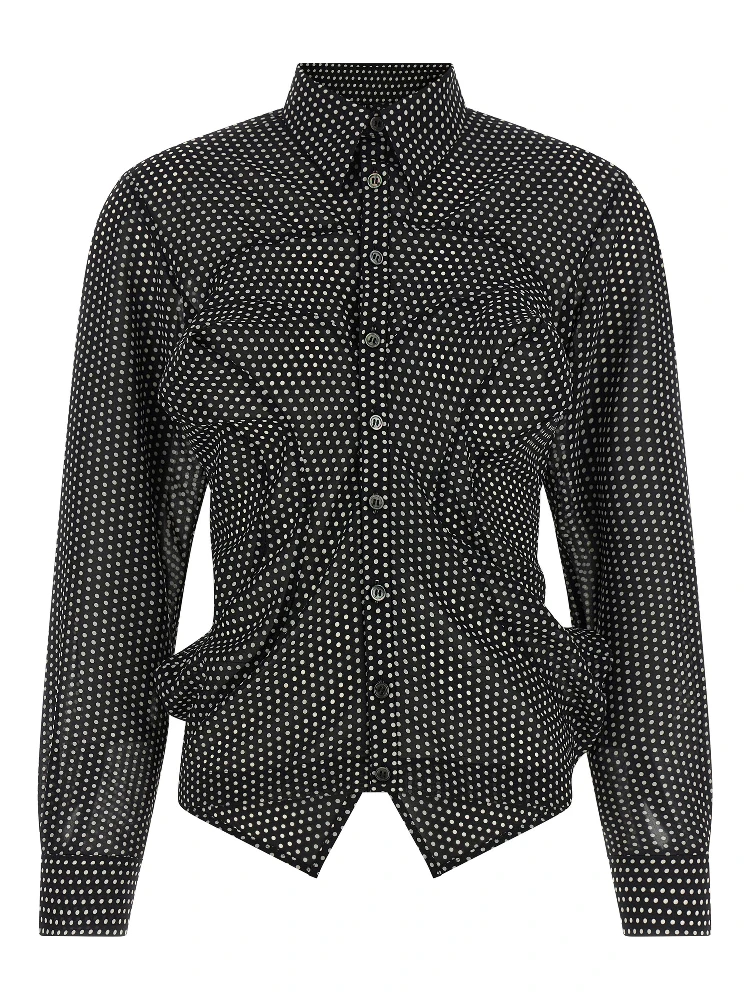Bicolor Polyester Blouse