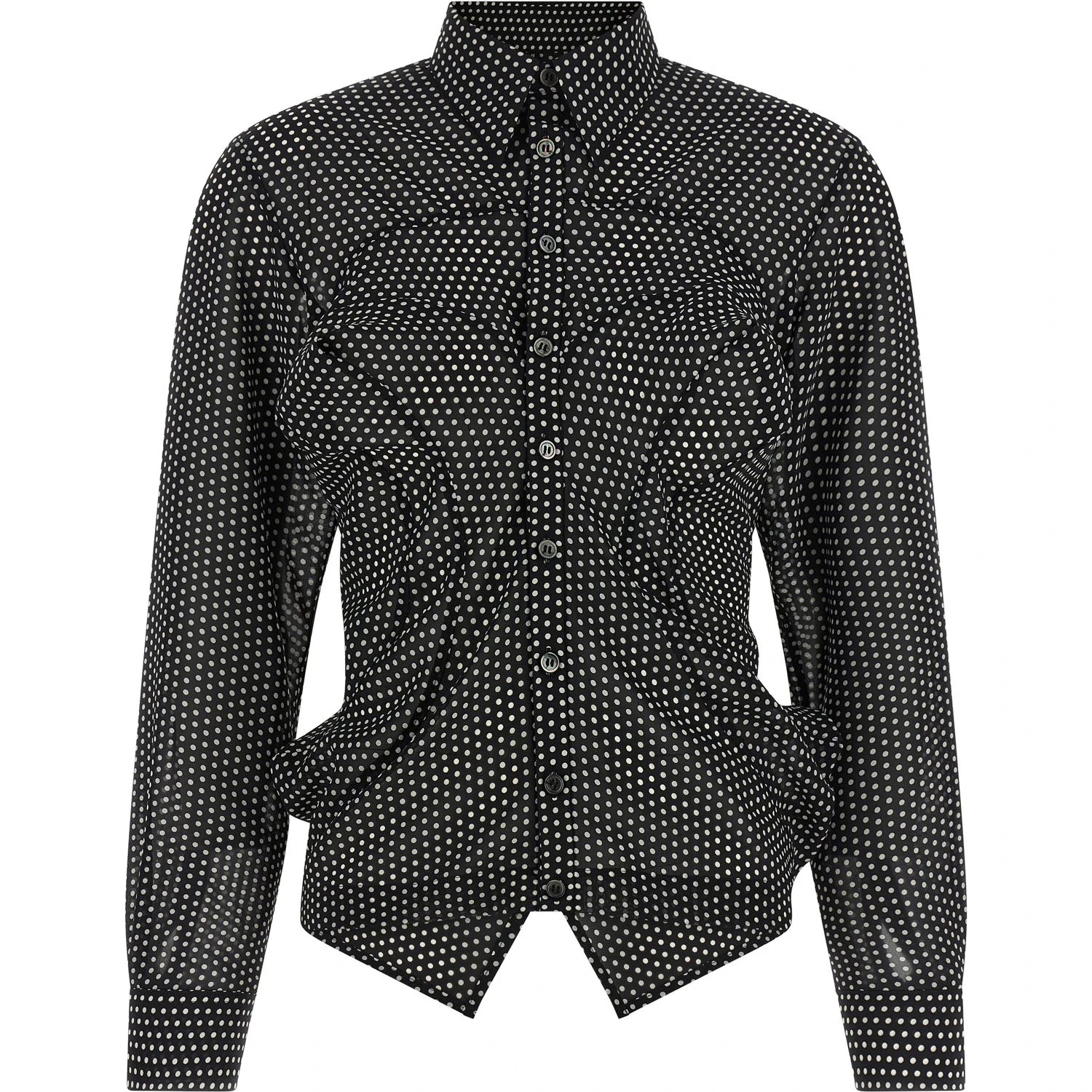 Bicolor Polyester Blouse