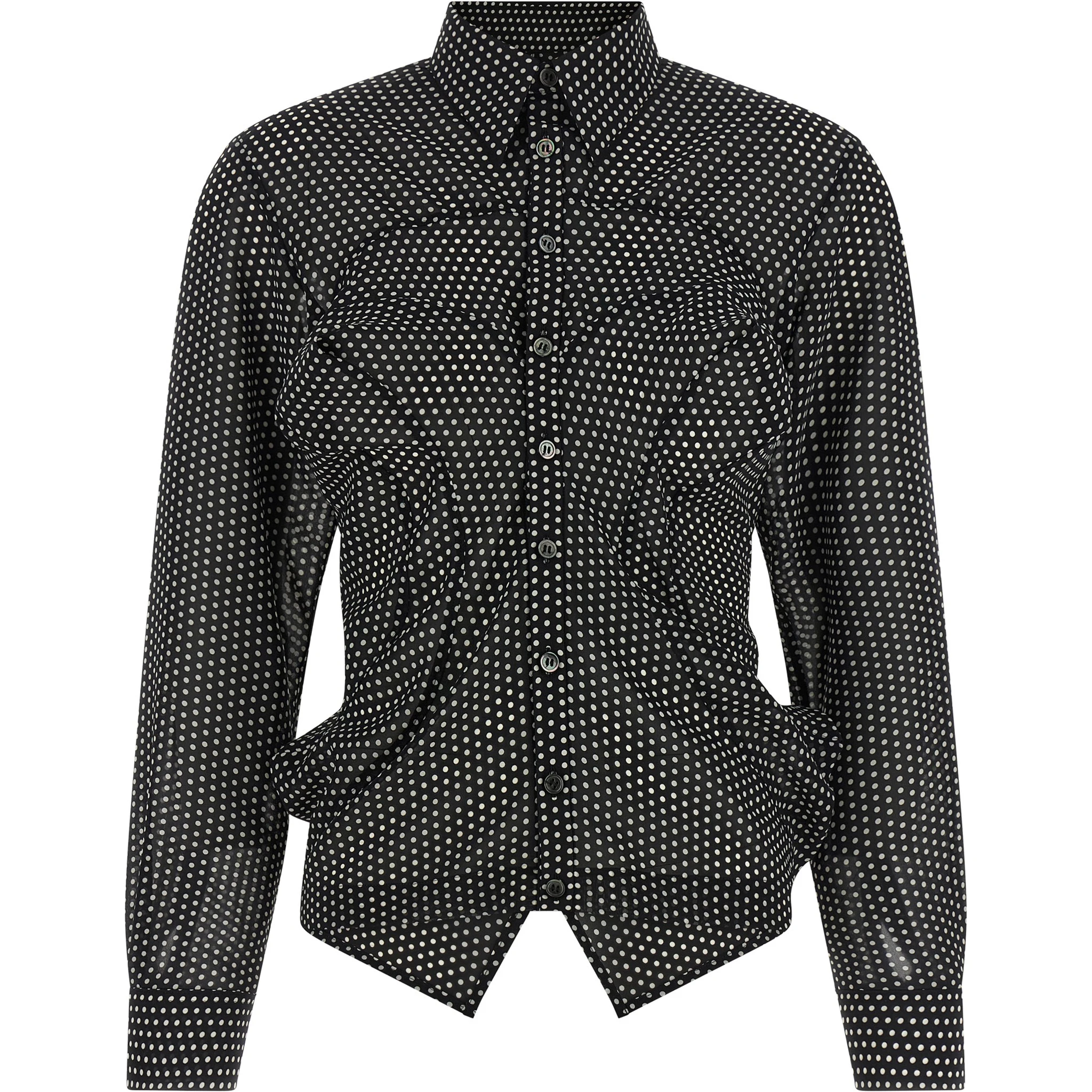 Bicolor Polyester Blouse