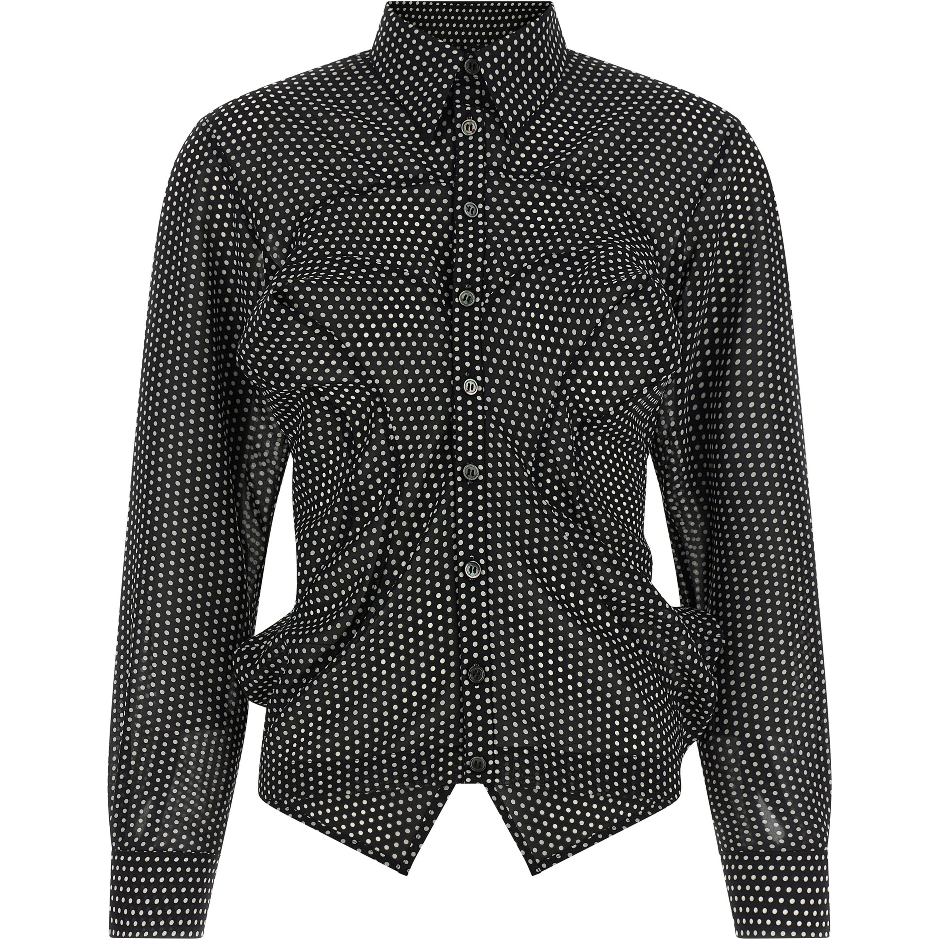 Bicolor Polyester Blouse