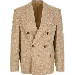 Beige Linen Blazer
