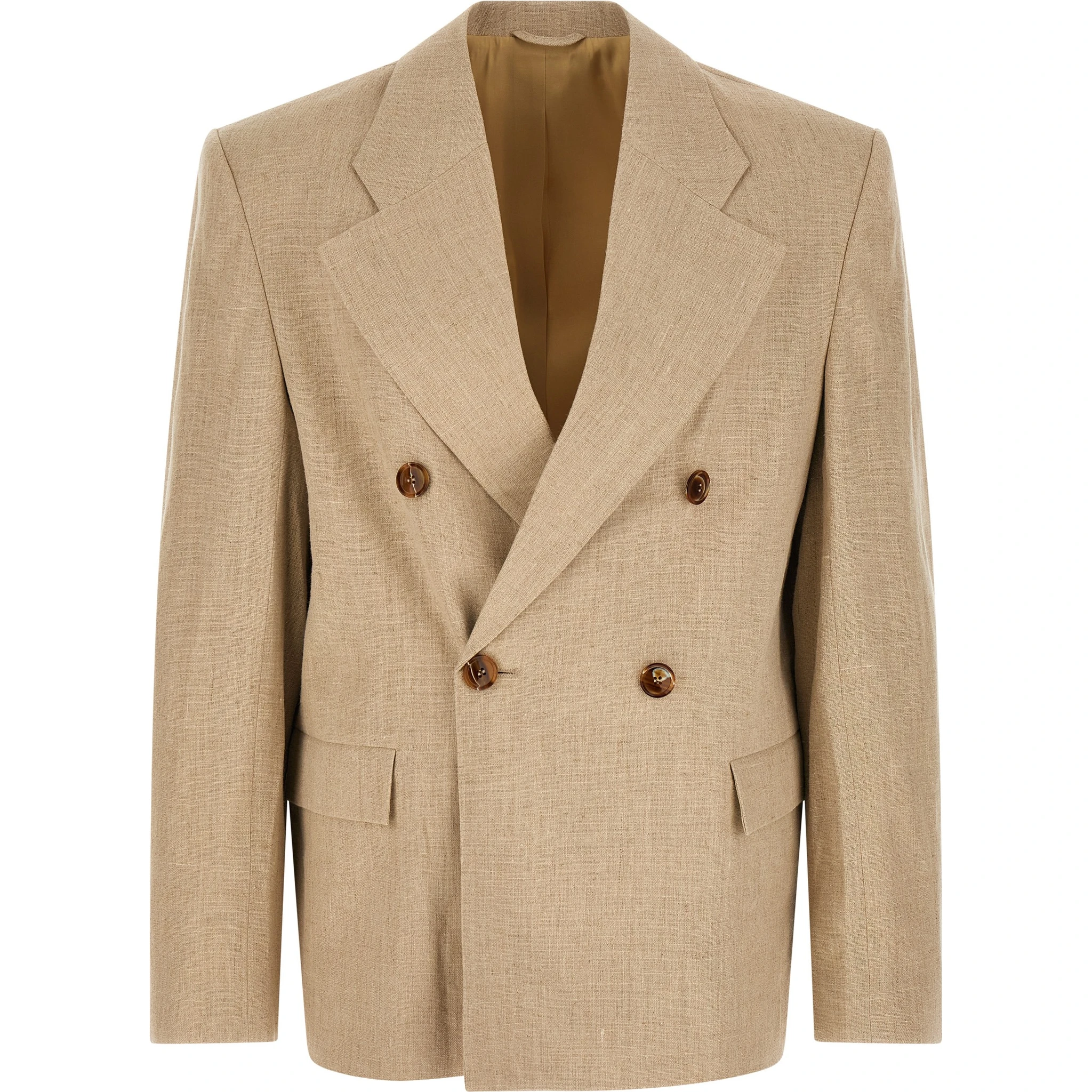 Beige Linen Blazer
