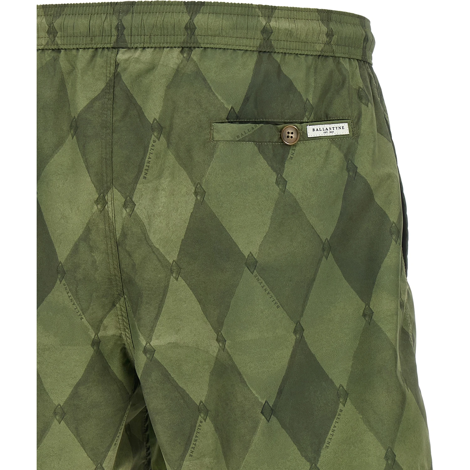 Bicolor Polyester Swim Shorts