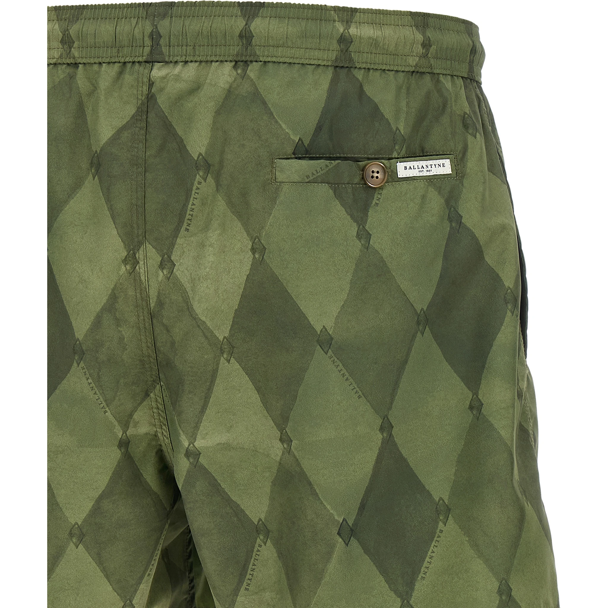 Bicolor Polyester Swim Shorts