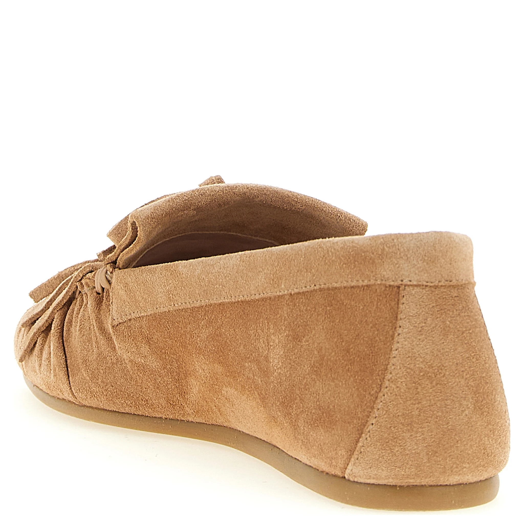 Brown Calfskin Slip-On Loafers