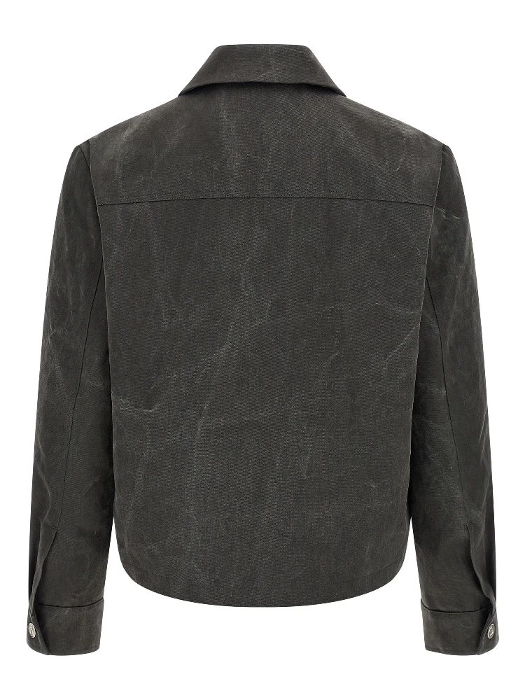 Gray Cotton Full-Length Jacket alternative