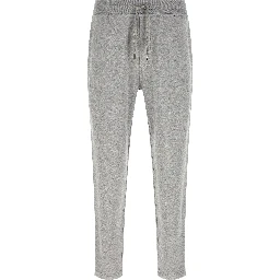 Gray Cotton Athletic Pants