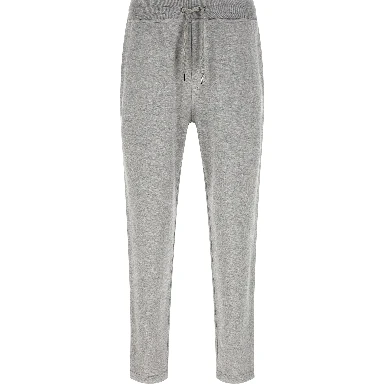 Gray Cotton Athletic Pants