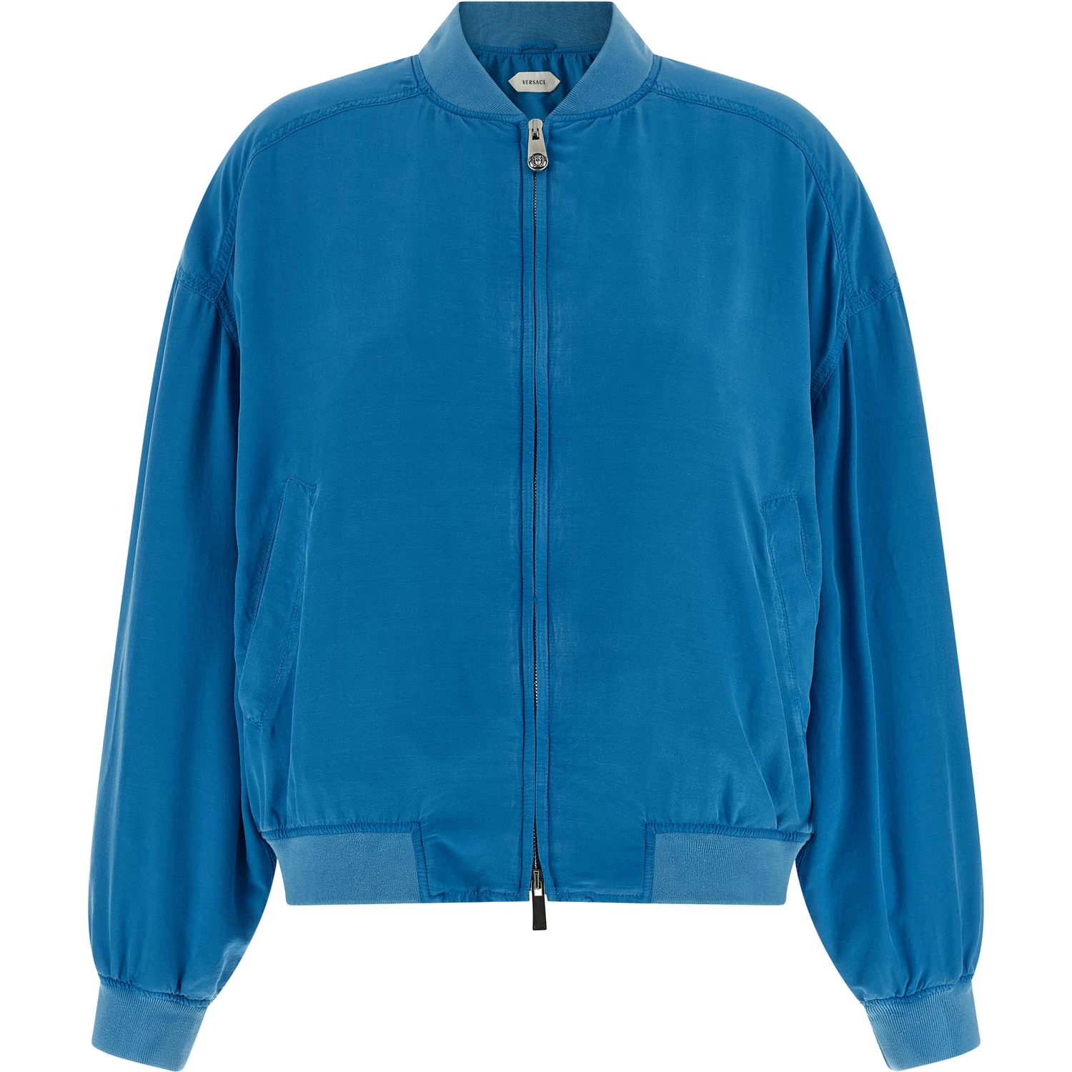 Blue Silk Bomber
