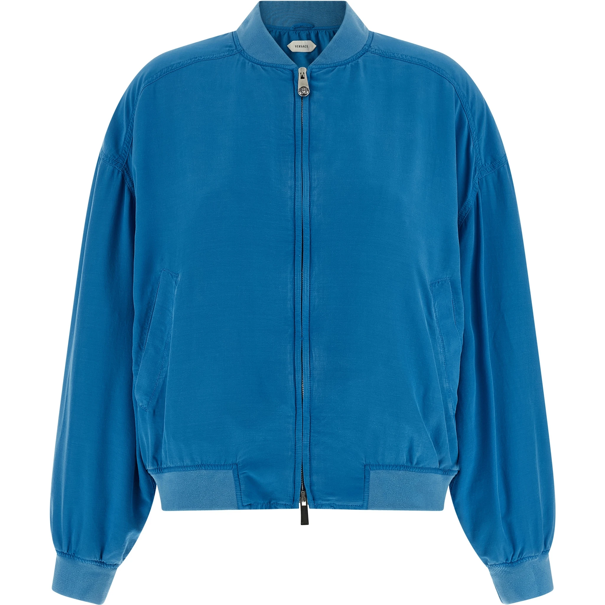 Blue Silk Bomber