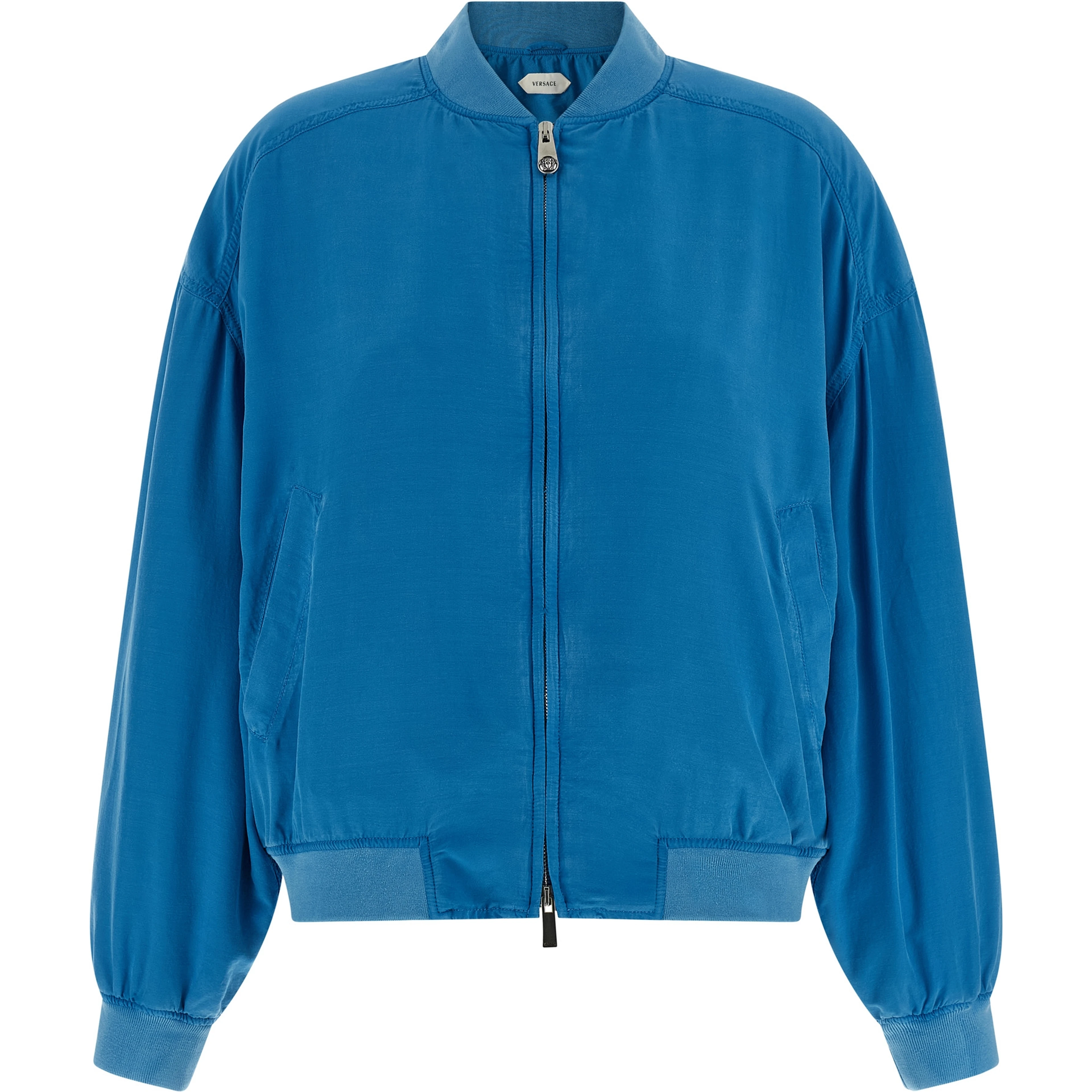 Blue Silk Bomber