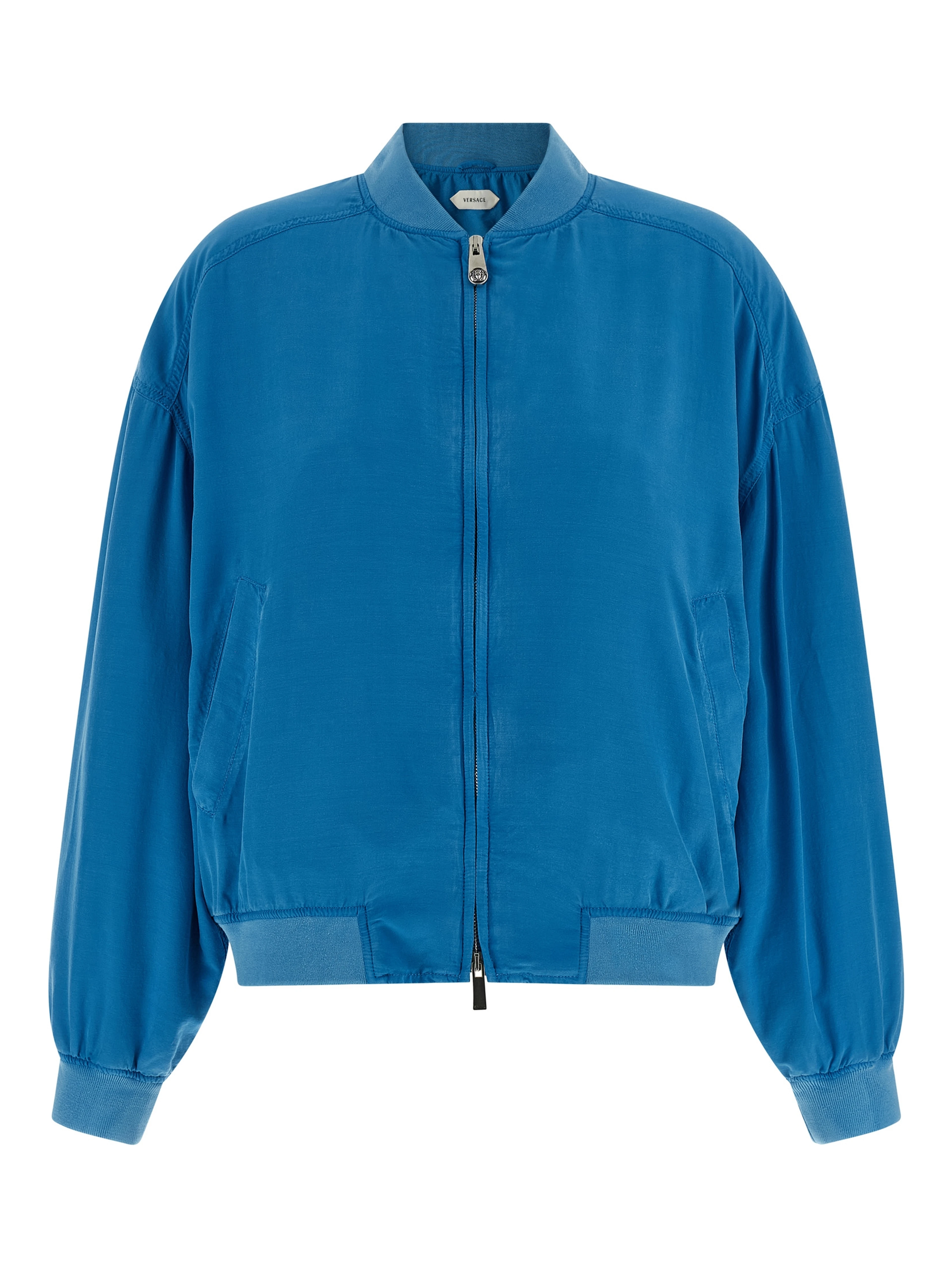 Blue Silk Bomber