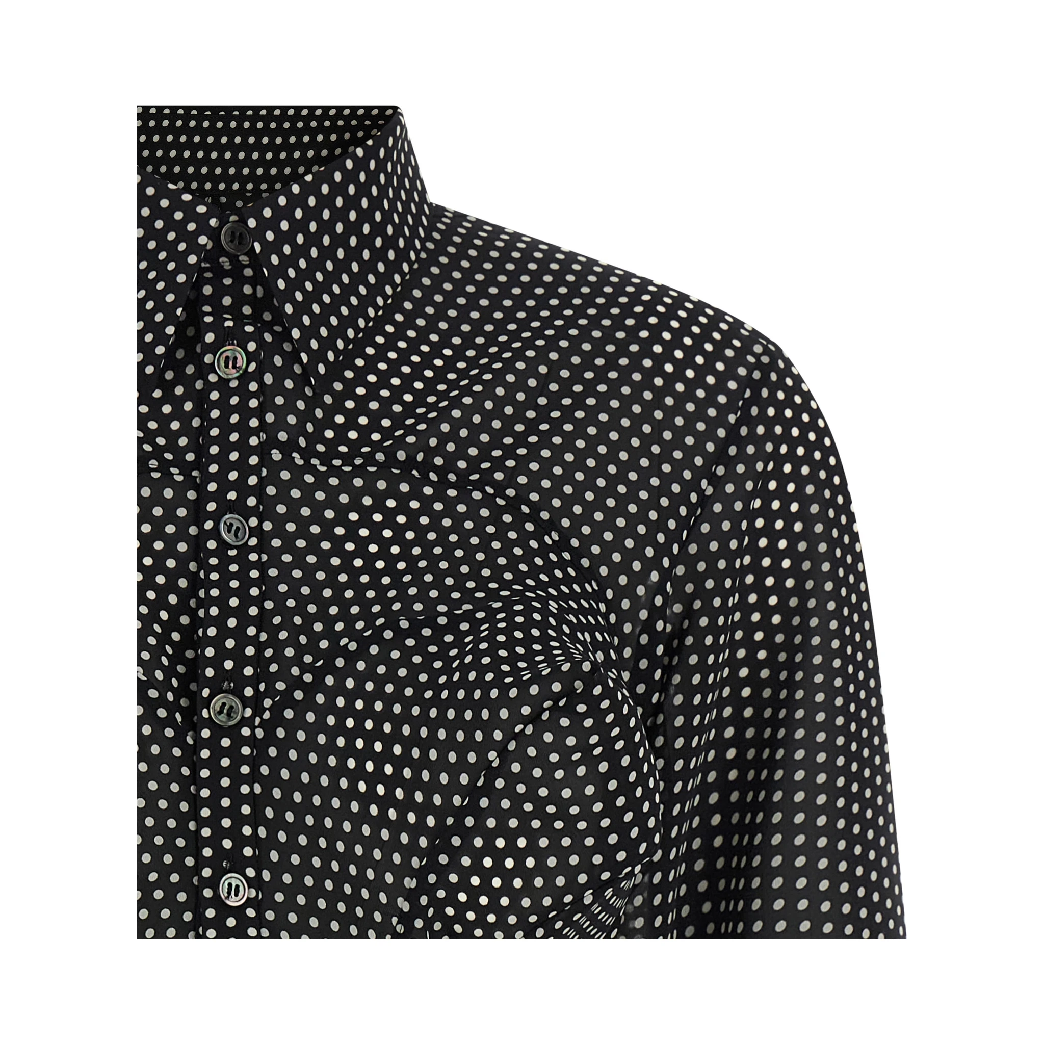 Bicolor Polyester Blouse