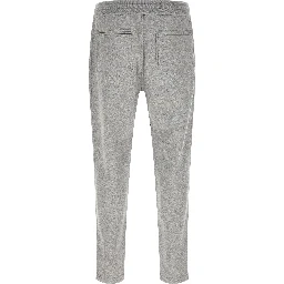 Gray Cotton Athletic Pants