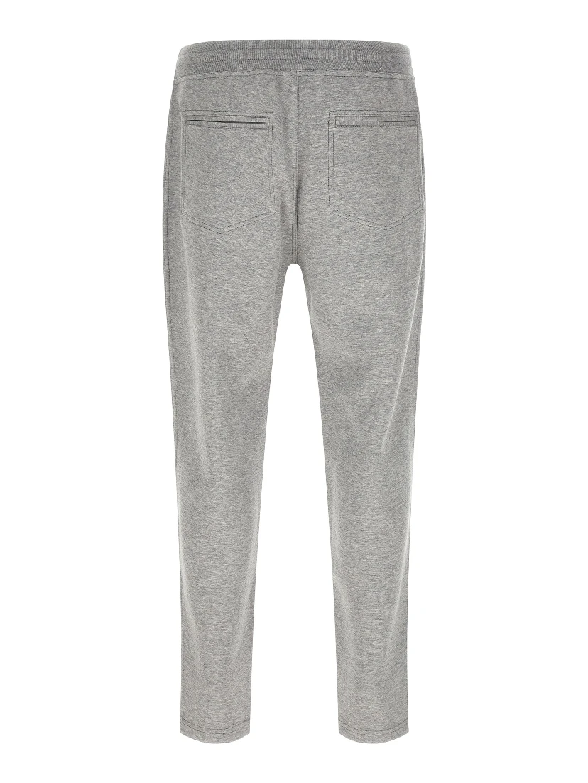 Gray Cotton Athletic Pants