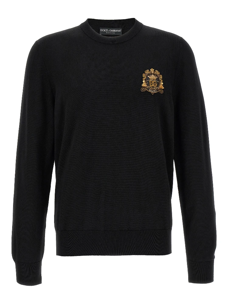 Black Virgin Wool Cardigan