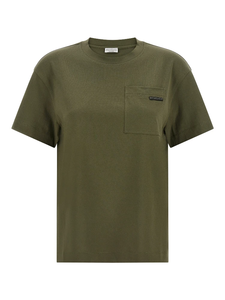 Bicolor Cotton T-Shirt