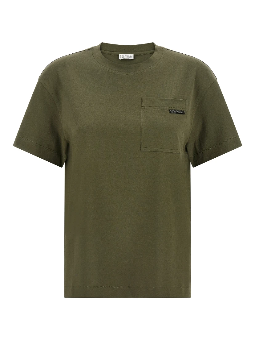 Bicolor Cotton T-Shirt