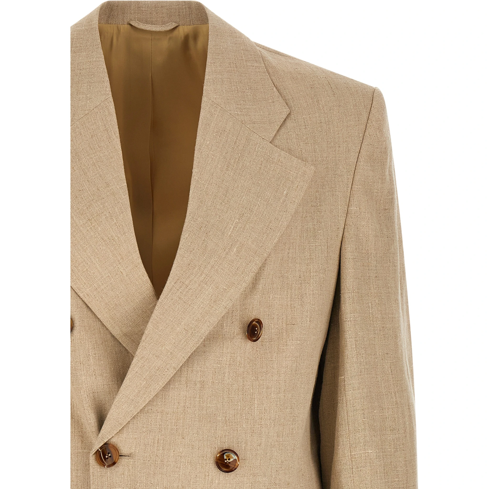 Beige Linen Blazer