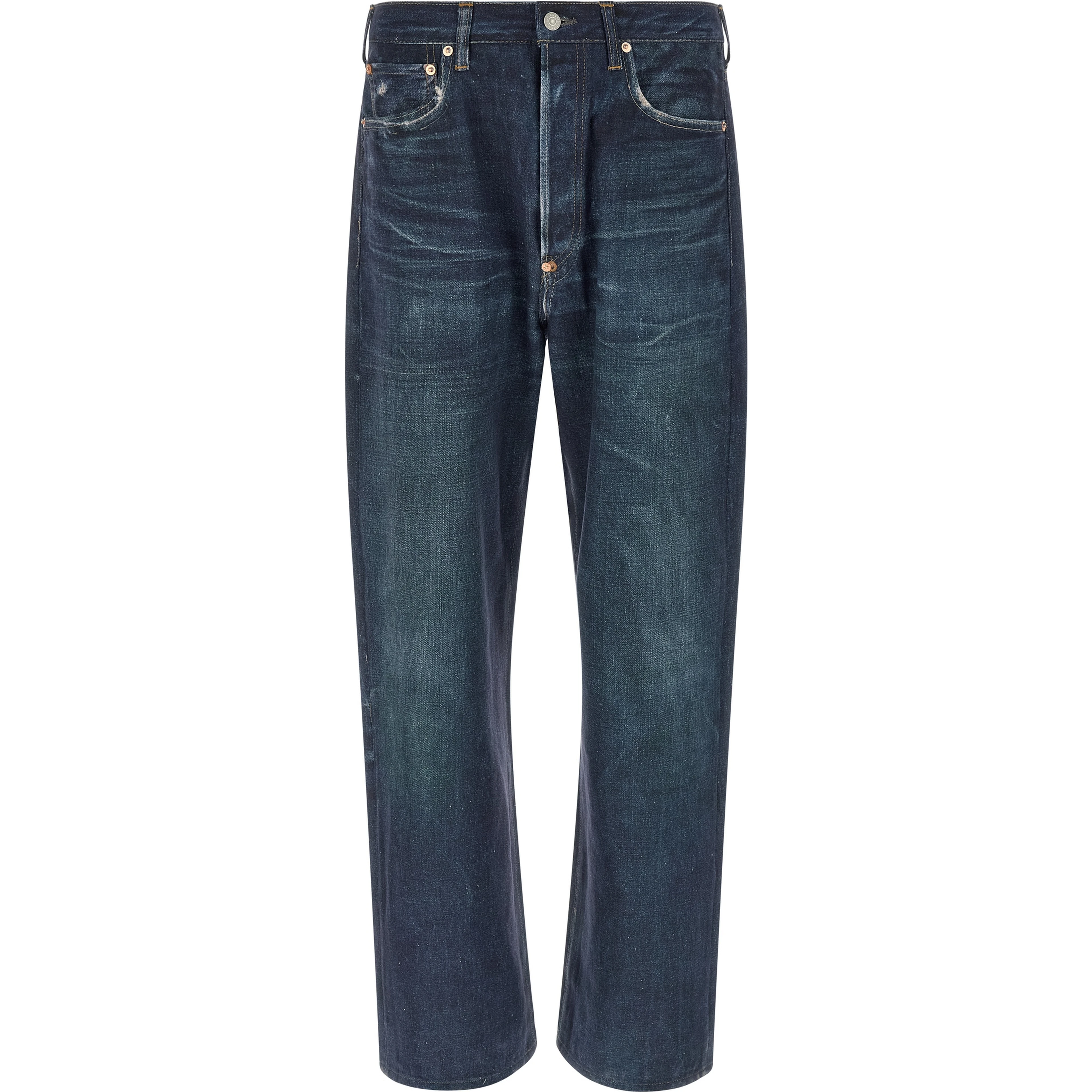 Blue Linen Jeans Denim