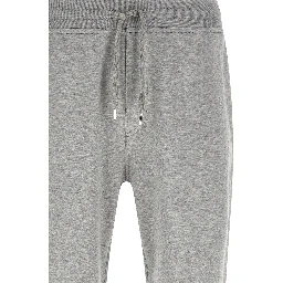 Gray Cotton Athletic Pants