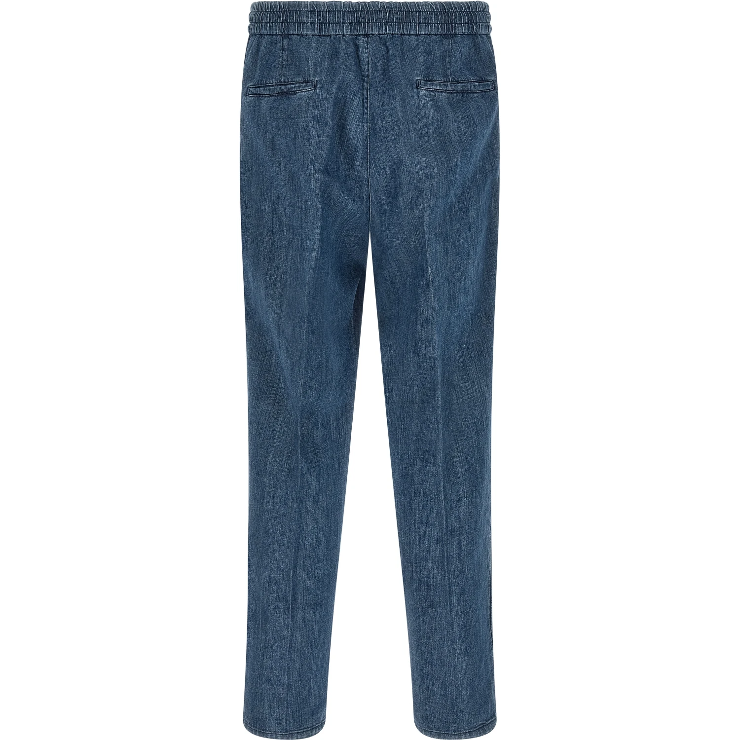 Blue Cotton Relaxed Fit Jeans