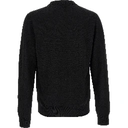 Black Virgin Wool Cardigan