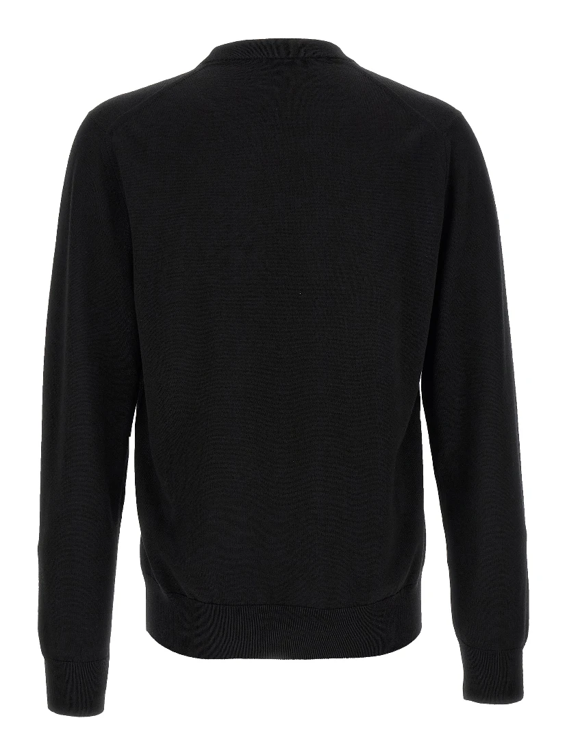 Black Virgin Wool Cardigan