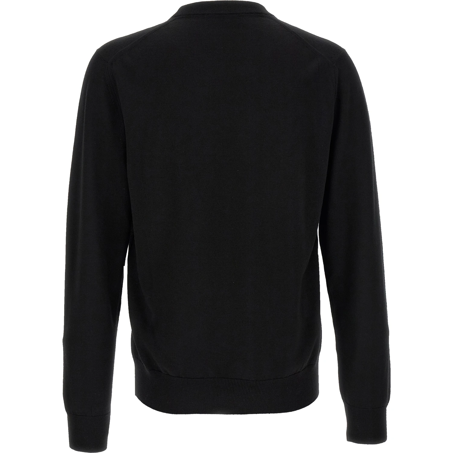 Black Virgin Wool Cardigan