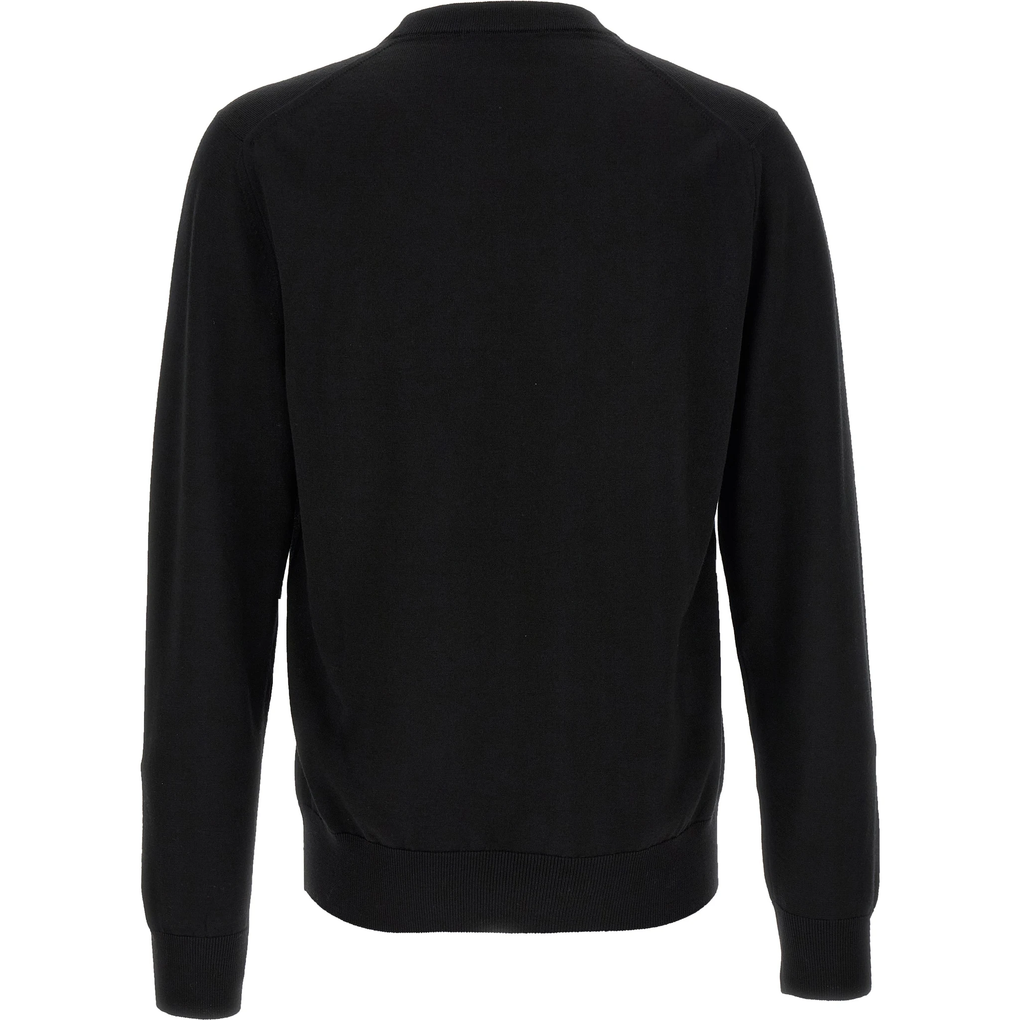 Black Virgin Wool Cardigan
