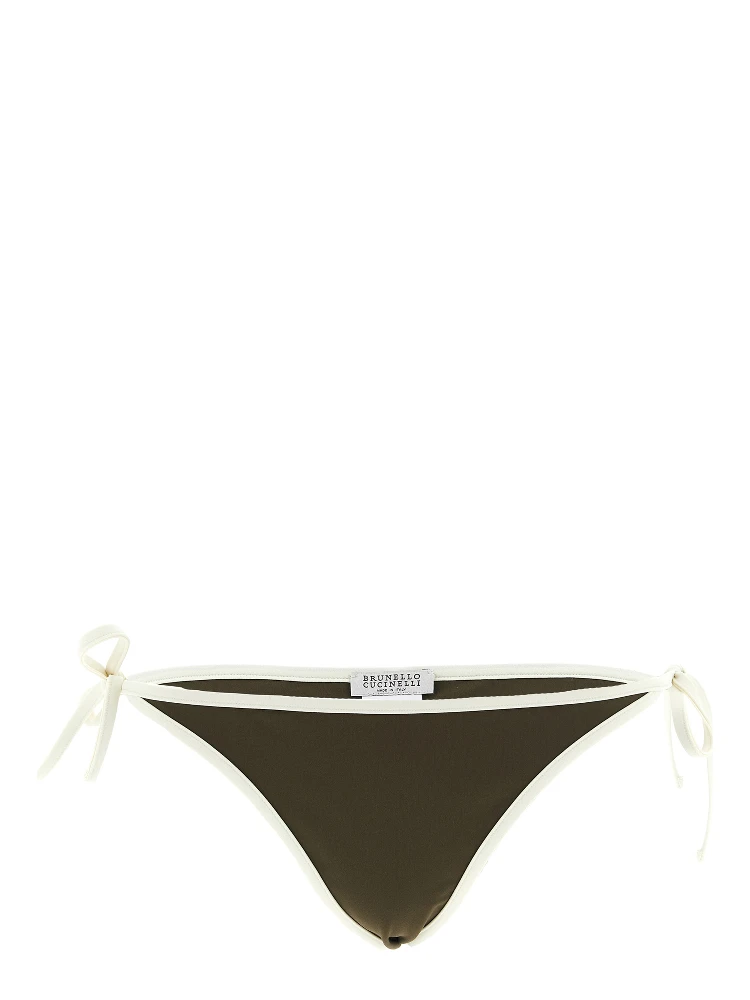 Bicolor Polyamide Swim Briefs