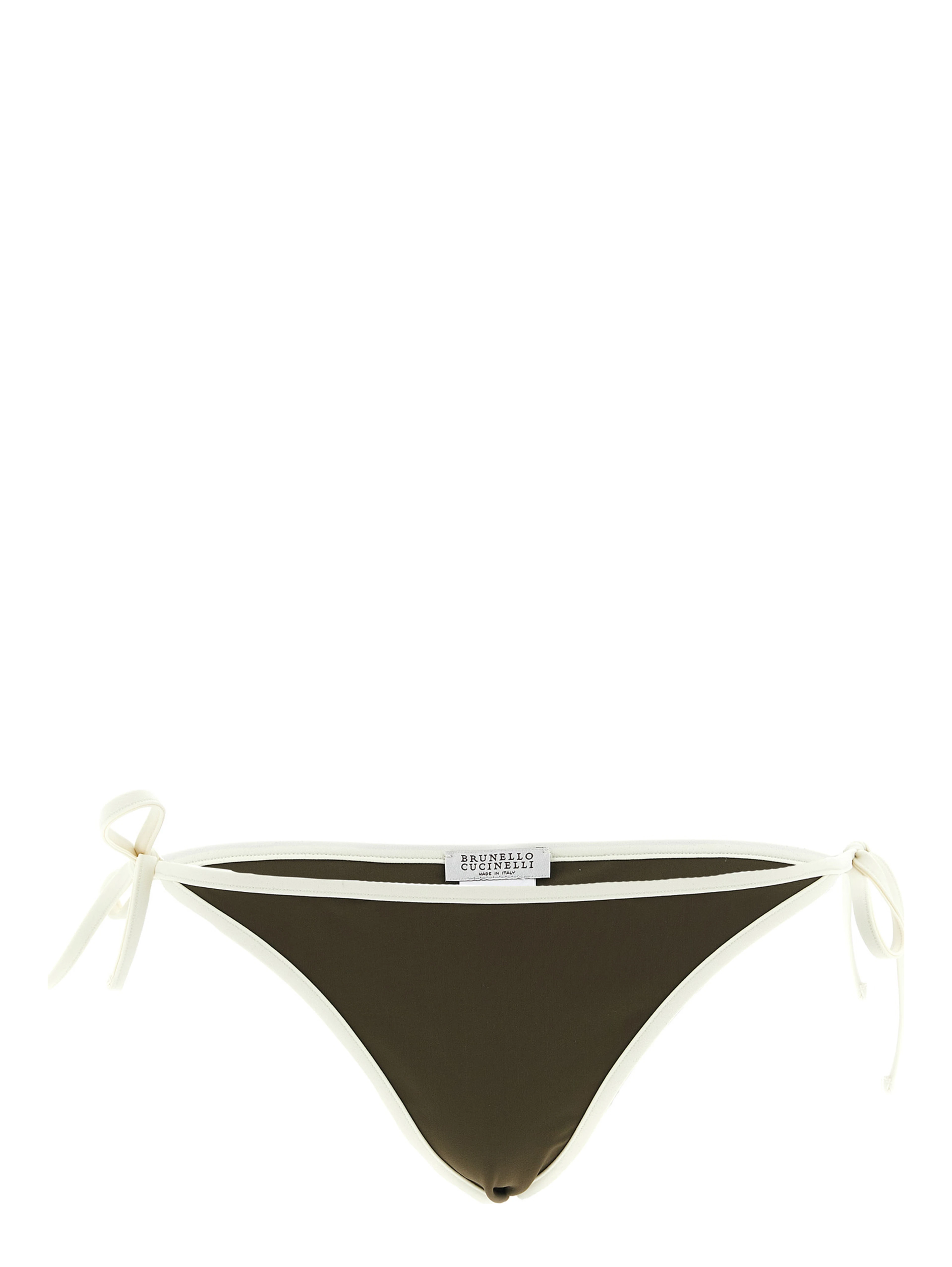 Bicolor Polyamide Swim Briefs