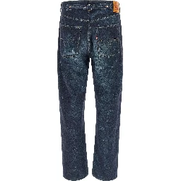 Blue Linen Jeans Denim