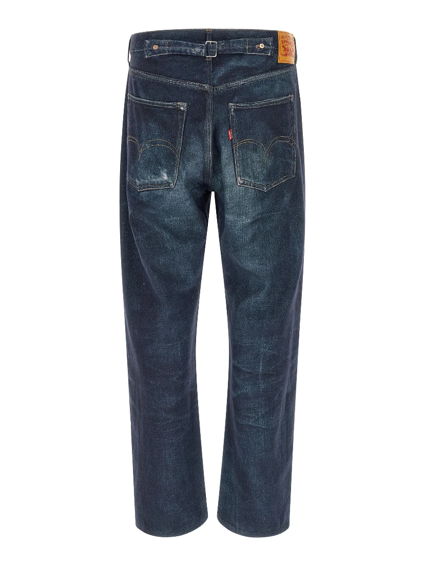 Blue Linen Jeans Denim
