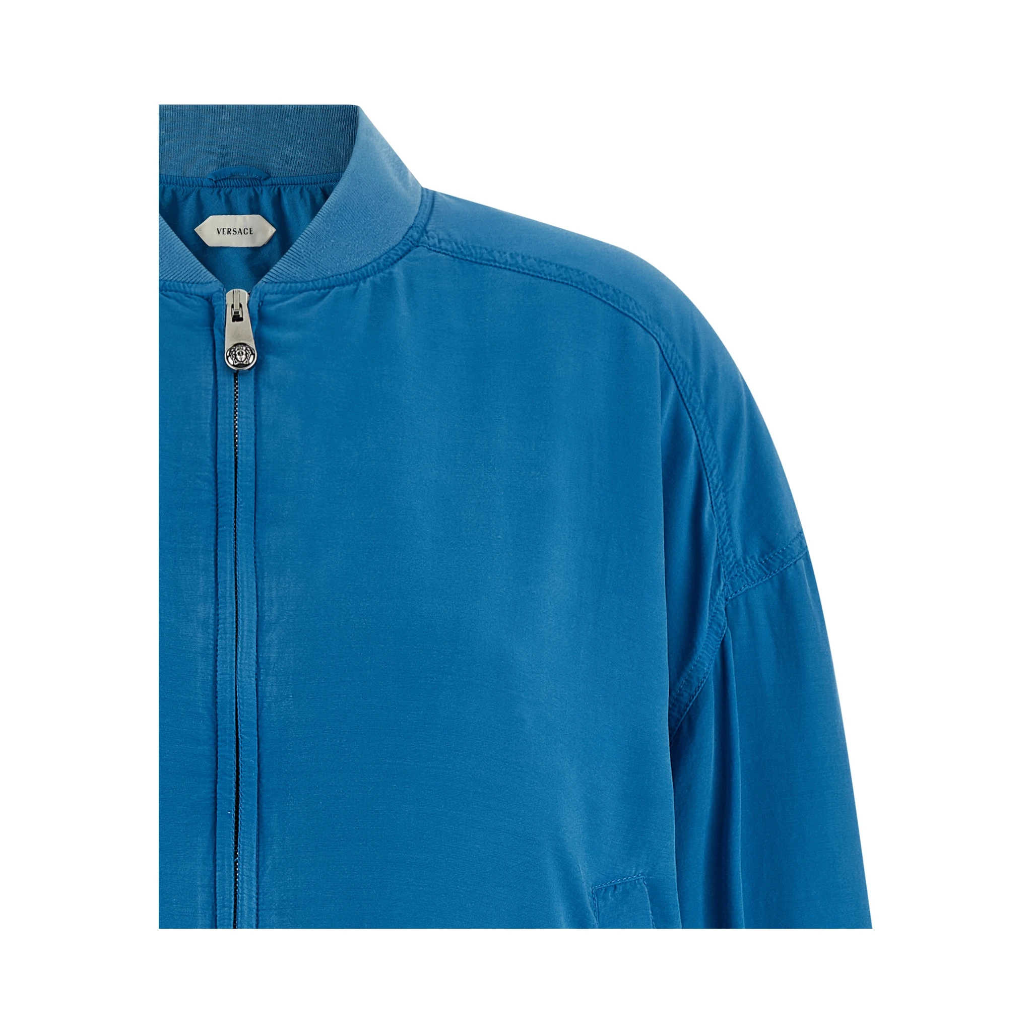 Blue Silk Bomber