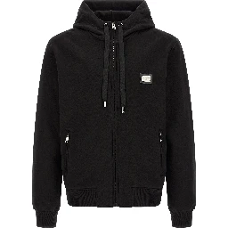 Black Cotton Sweatshirt