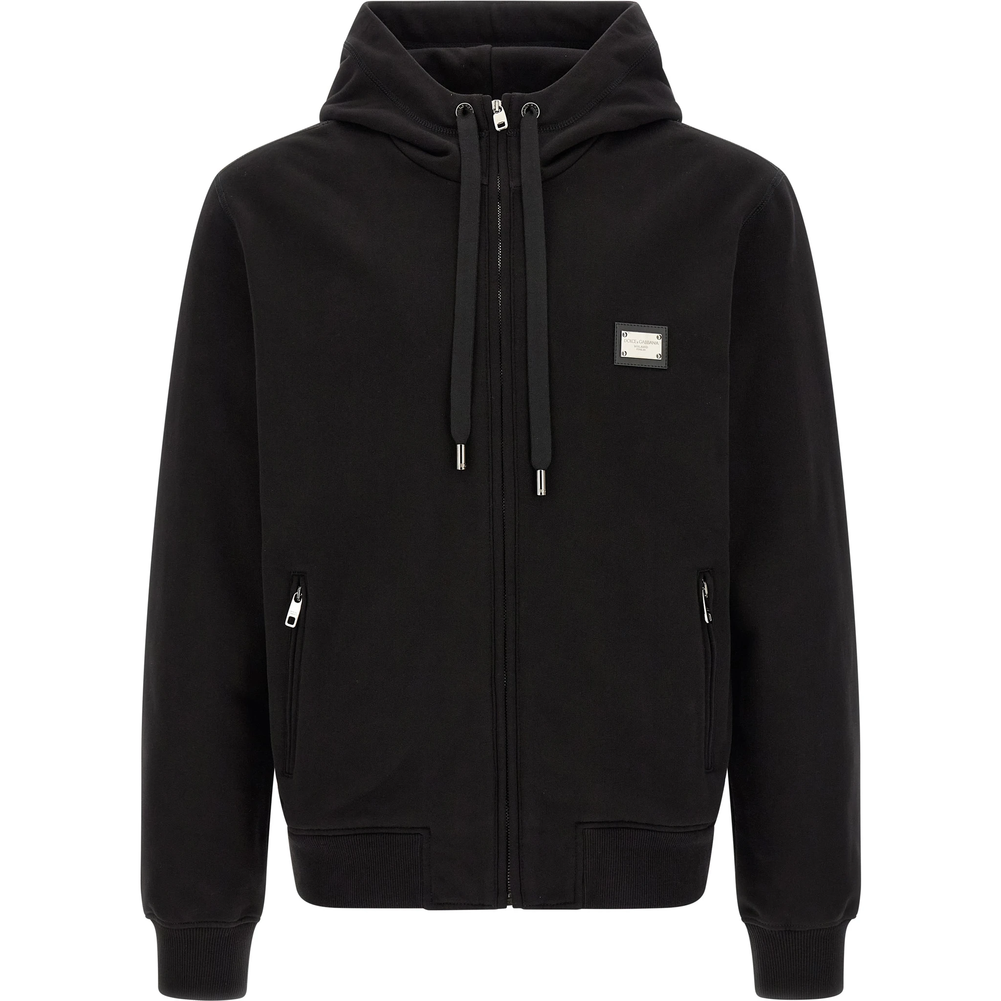 Black Cotton Sweatshirt