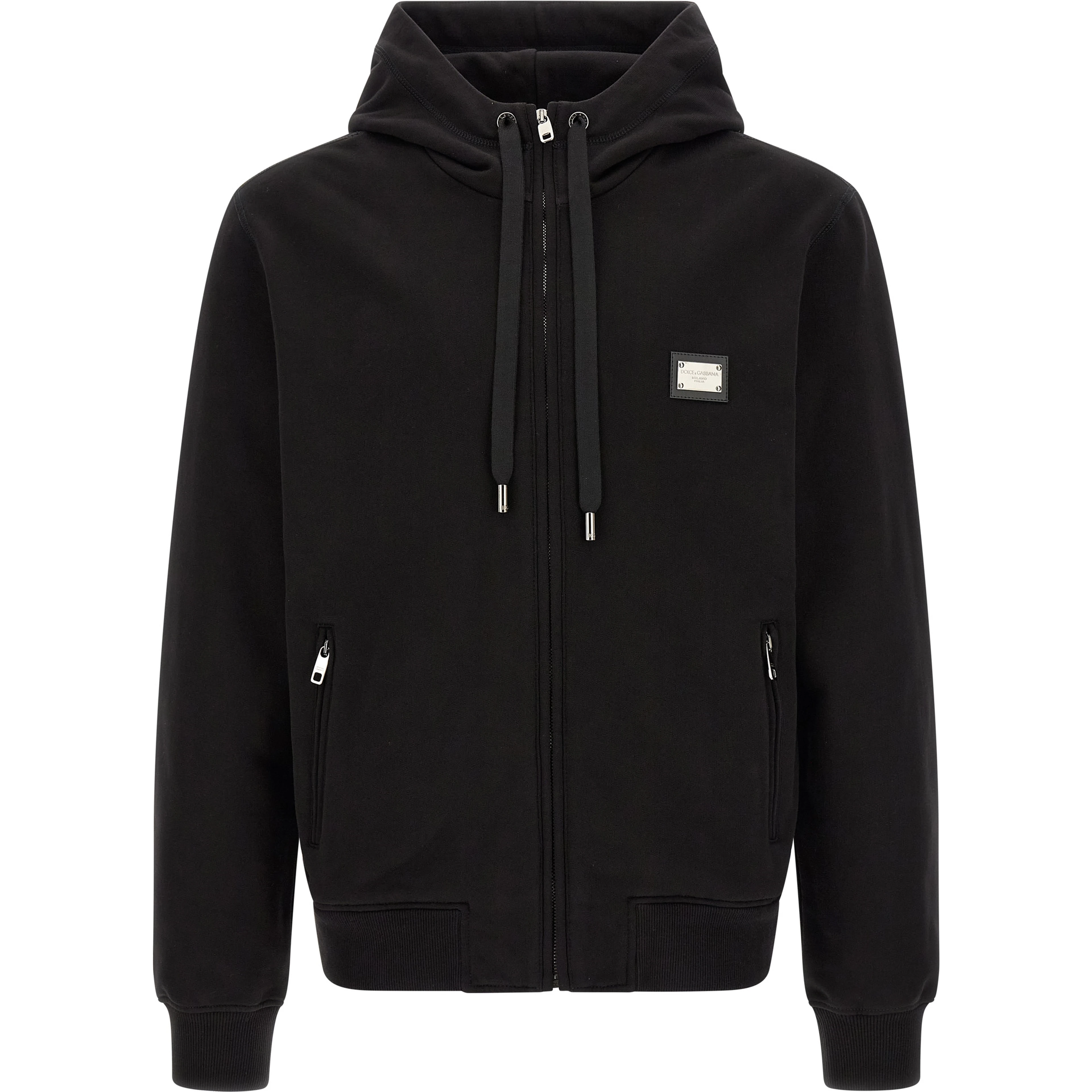 Black Cotton Sweatshirt