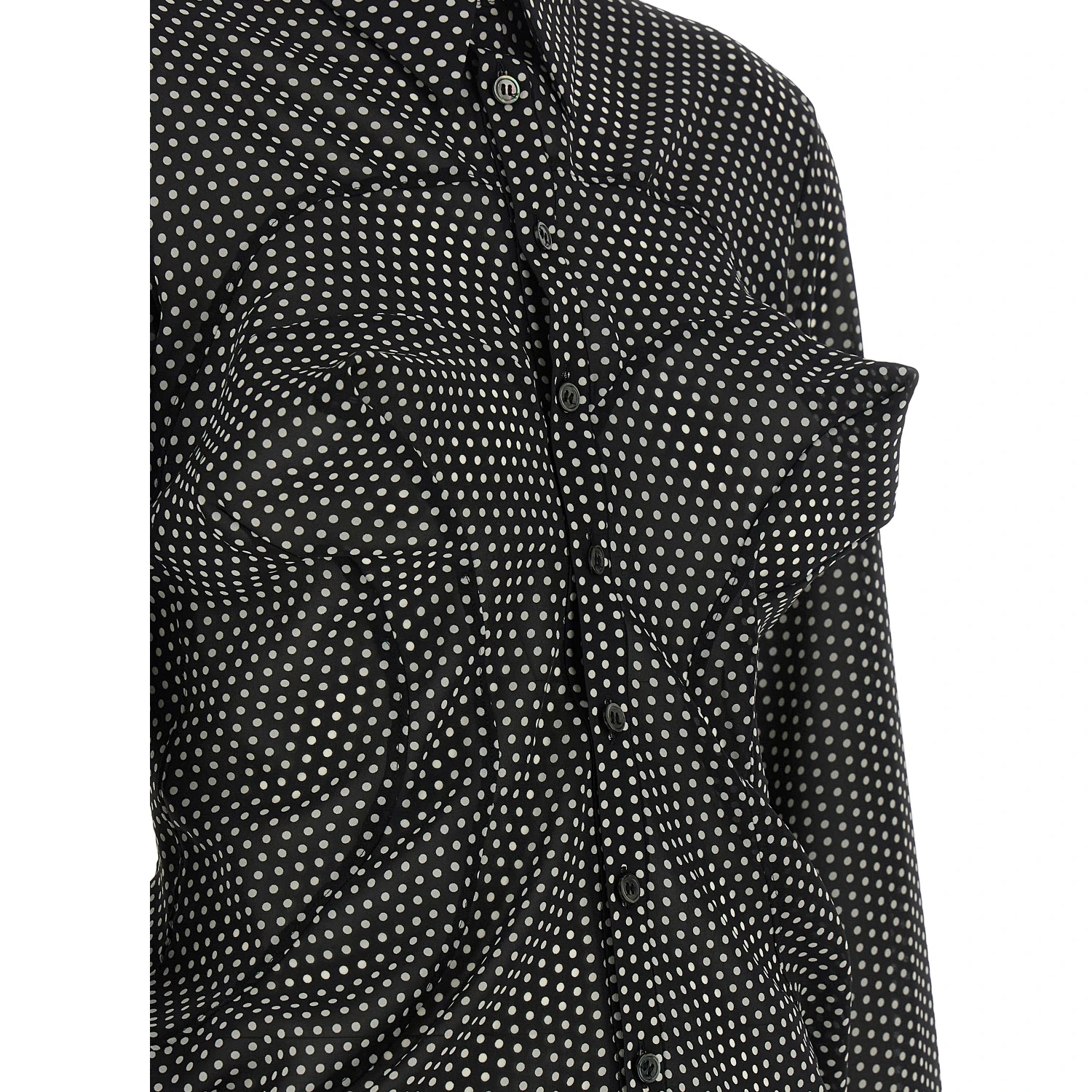 Bicolor Polyester Blouse